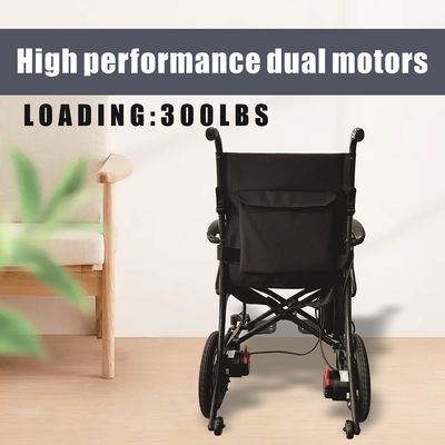 Aufklappbarer elektrischer Rollstuhl 2024 mit DC24V150W*2 Motor und elektromagnetischer Bremse