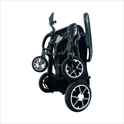 Elektrischer Rollstuhl mit Magnesiumlegierungsrädern 230 mm/180 mm und 10 km Reichweite