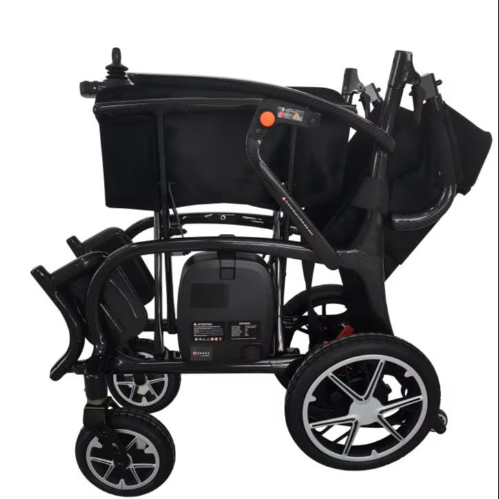 Klappbarer elektrischer Rollstuhl mit Sitzgröße W510*D415mm und Karbonfaserrahmen T700